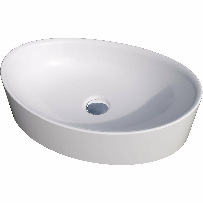 Раковина на столешницу белая 53x35x14.5см Marka One У98808