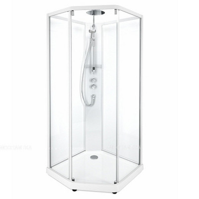 Душевая кабина IDO Showerama 10-5 Comfort 90x90 профиль серебристый, стекло прозрачное 131.401.202.302