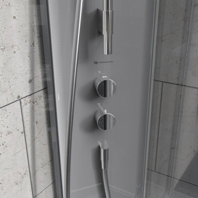 Душевая кабина IDO Showerama 10-5 Comfort 90x90 профиль серебристый, стекло прозрачное 131.401.202.302