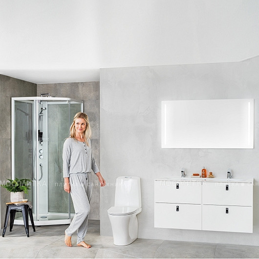 Душевая кабина IDO Showerama 10-5 Comfort 90x90 профиль серебристый, стекло прозрачное 131.401.202.302