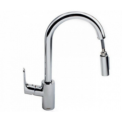 Смеситель Hansgrohe Focus для кухонной мойки с выдвижным душем 31815000, хром