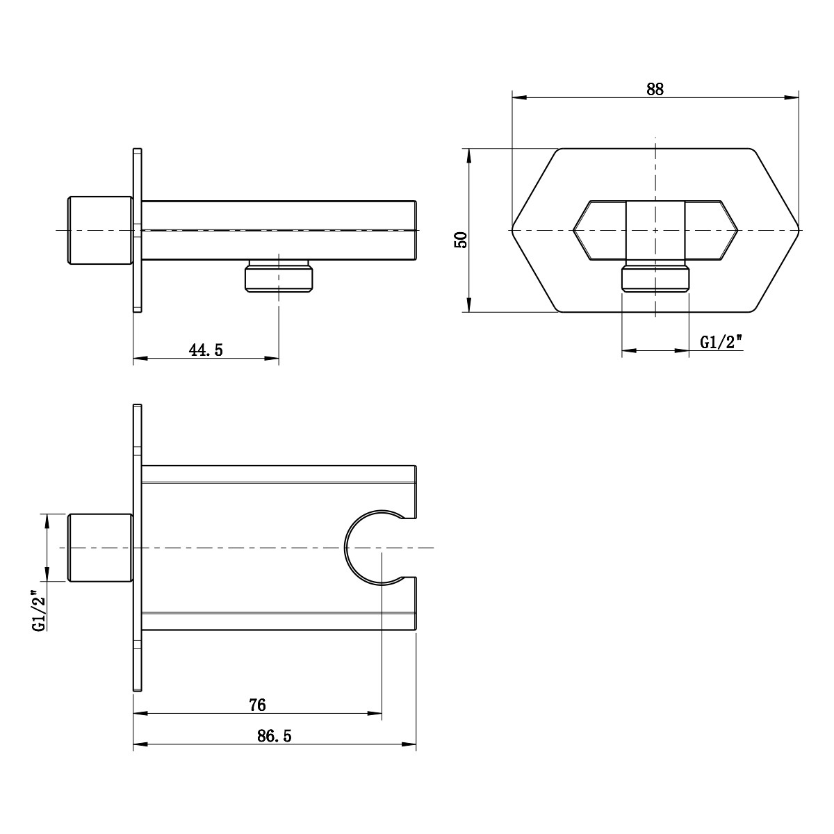 Подключение шланга с держателем хром Lemark LM3985C