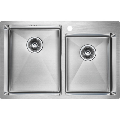 Мойка из нержавеющей стали 78х51х20см сталь Paulmark PM237851-BS
