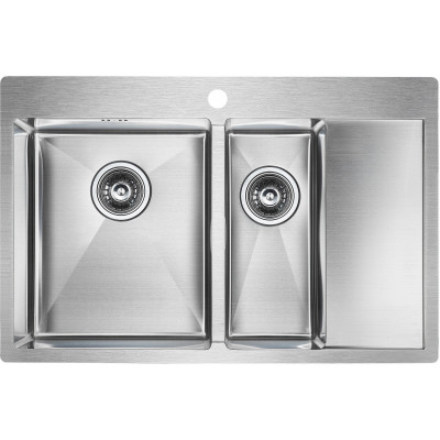Мойка из нержавеющей стали 78х51х20см сталь Paulmark PM227851-BSL