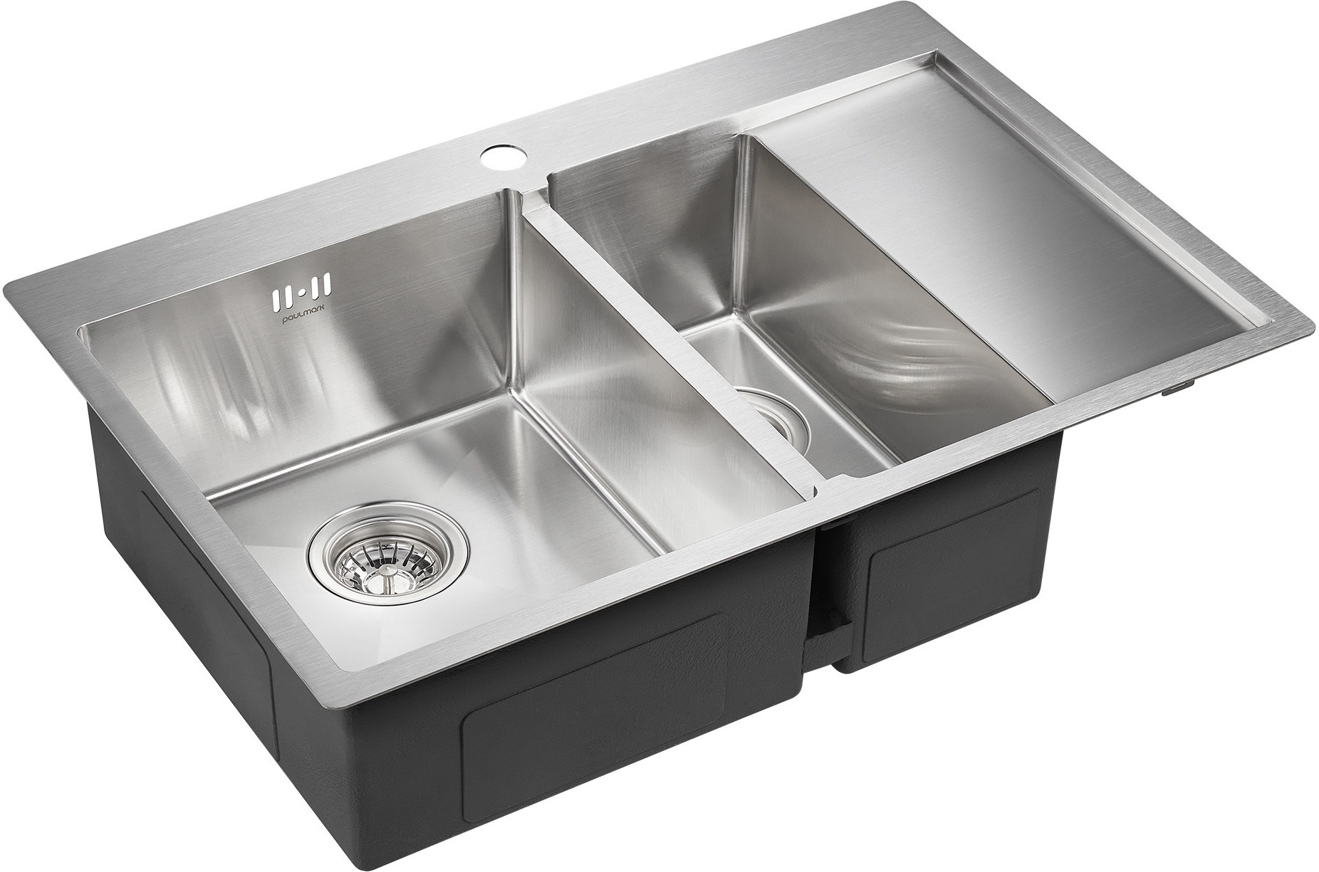 Мойка из нержавеющей стали 78х51х20см сталь Paulmark PM227851-BSL