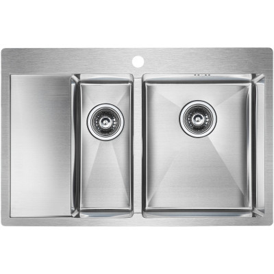 Мойка из нержавеющей стали 78х51х20см сталь Paulmark PM227851-BSR