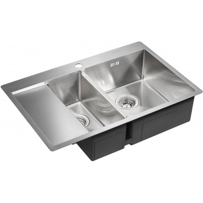 Мойка из нержавеющей стали 78х51х20см сталь Paulmark PM227851-BSR