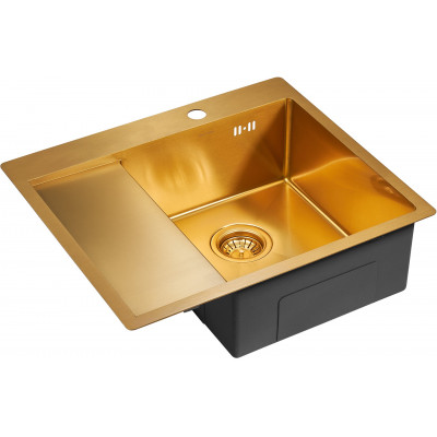 Мойка из нержавеющей стали 59х51х20см золото Paulmark PM225951-BGR