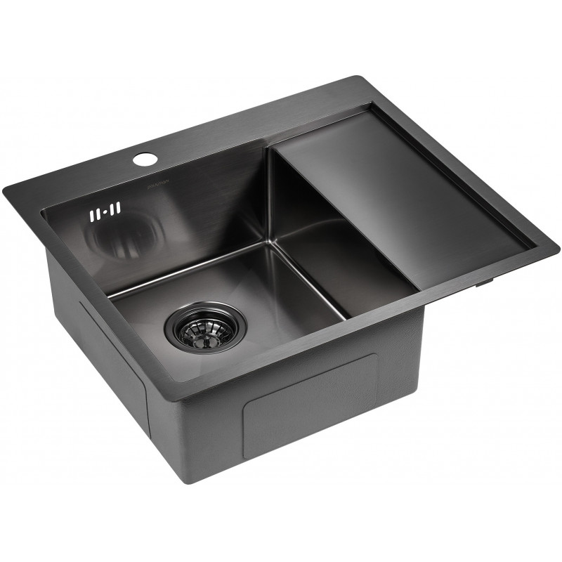 Мойка из нержавеющей стали 59х51х20см вороненая сталь Paulmark PM225951-GML