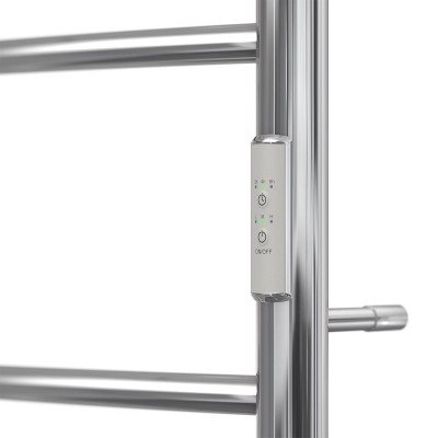 Полотенцесушитель электрический Point PN04846P П3 400x600 с полкой, диммер справа, хром