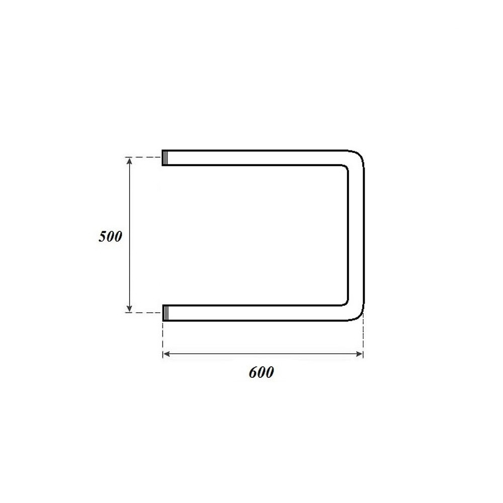 Полотенцесушитель водяной Point PN35556 500x600 П-образный (1"), хром