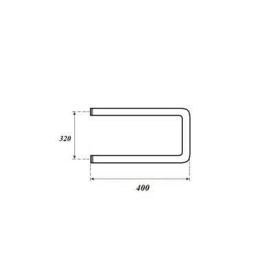 Полотенцесушитель водяной Point PN35334 320x400 П-образный (1"), хром