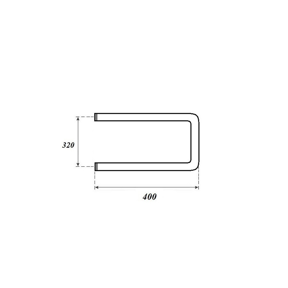 Полотенцесушитель водяной Point PN35334 320x400 П-образный (1"), хром