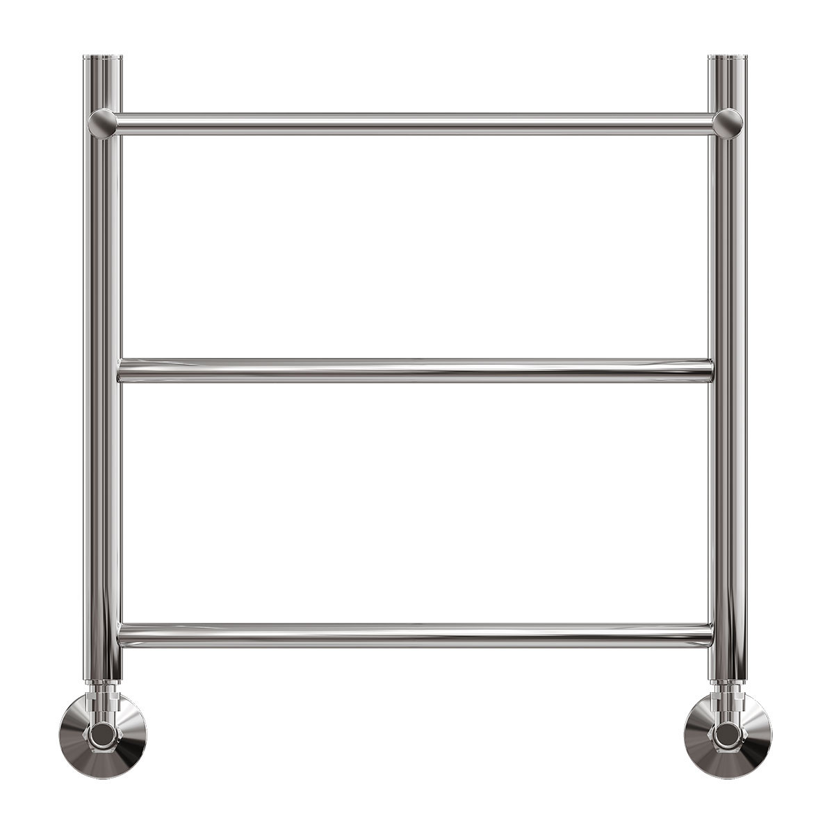 Полотенцесушитель водяной Point PN04155P П2 500x500 с полкой, хром