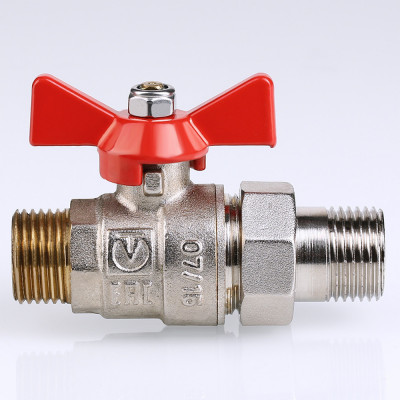 Кран шаровой Valtec BASE "Американка" Ду 20 "бабочка" VT.226.N.05
