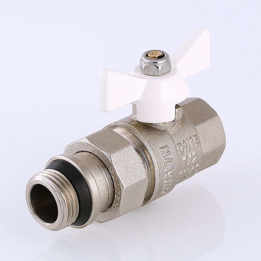 Кран шаровой Valtec BASE "Американка" с доп. уплотнением Ду 15 VT.227.NRW.04