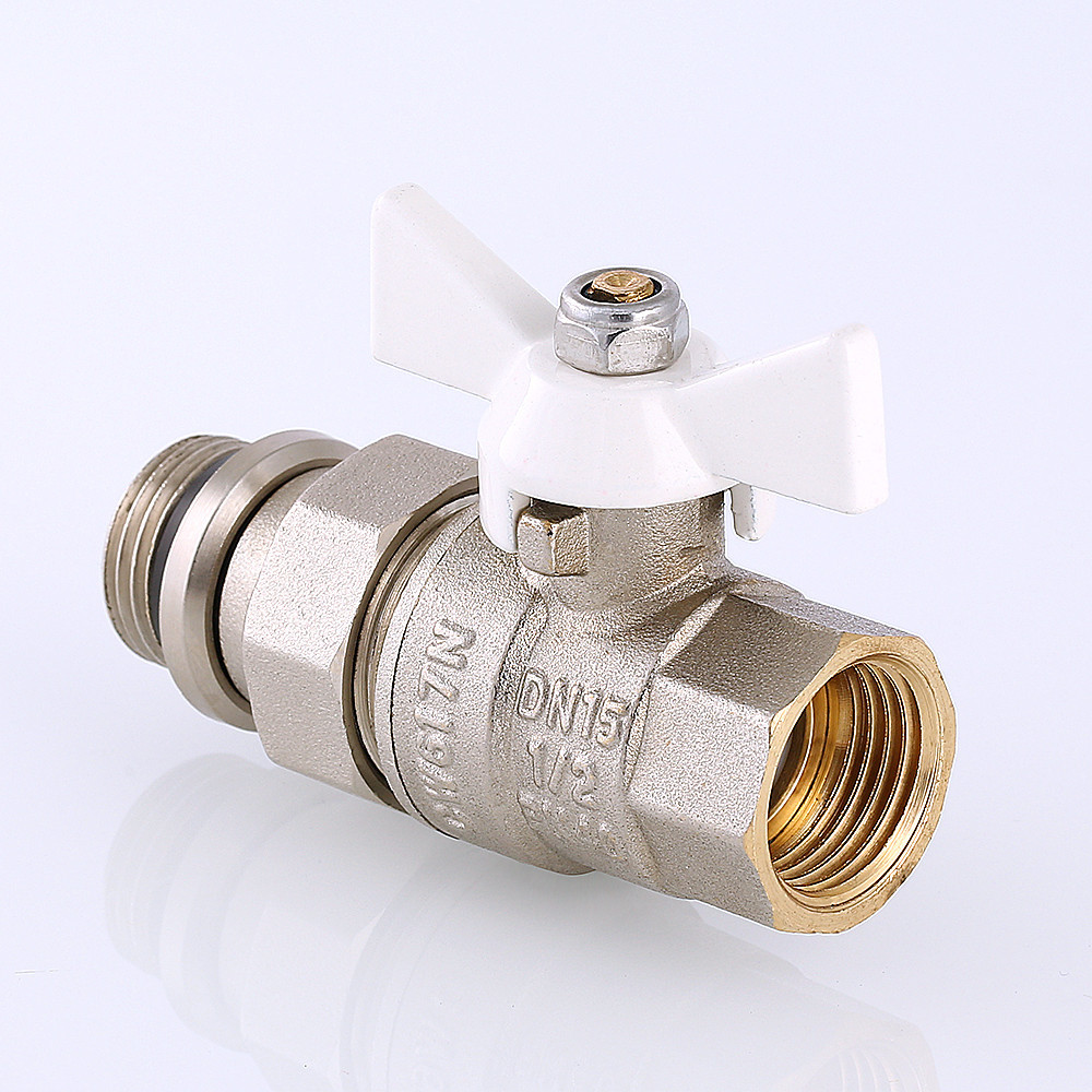 Кран шаровой Valtec BASE "Американка" с доп. уплотнением Ду 15 VT.227.NRW.04