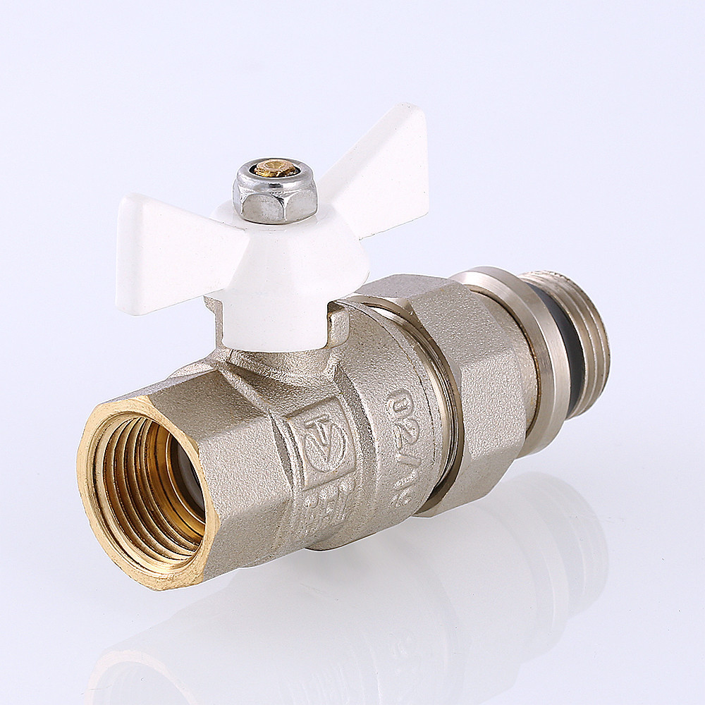 Кран шаровой Valtec BASE "Американка" с доп. уплотнением Ду 15 VT.227.NRW.04