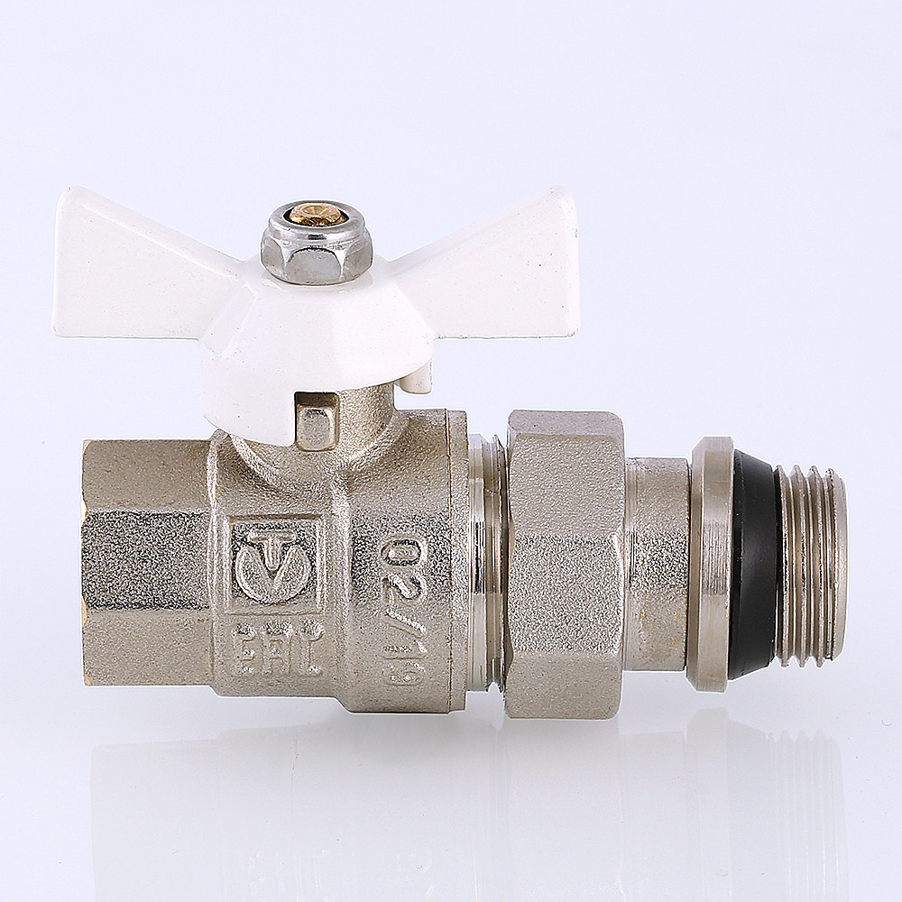 Кран шаровой Valtec BASE "Американка" с доп. уплотнением Ду 15 VT.227.NRW.04