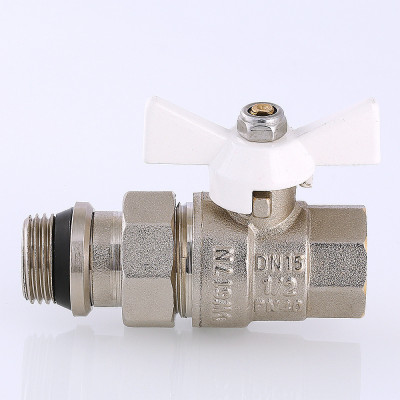 Кран шаровой Valtec BASE "Американка" с доп. уплотнением Ду 20 VT.227.NRW.05