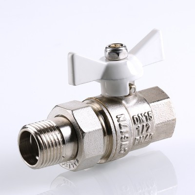 Кран шаровой Valtec BASE "Американка" Ду 15 "бабочка" VT.227.NW.04