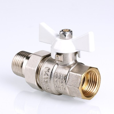 Кран шаровой Valtec BASE "Американка" Ду 15 "бабочка" VT.227.NW.04