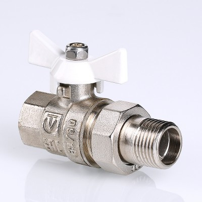 Кран шаровой Valtec BASE "Американка" Ду 15 "бабочка" VT.227.NW.04
