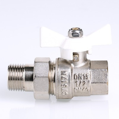 Кран шаровой Valtec BASE "Американка" Ду 15 "бабочка" VT.227.NW.04
