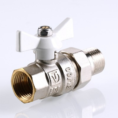 Кран шаровой Valtec BASE "Американка" Ду 15 "бабочка" VT.227.NW.04