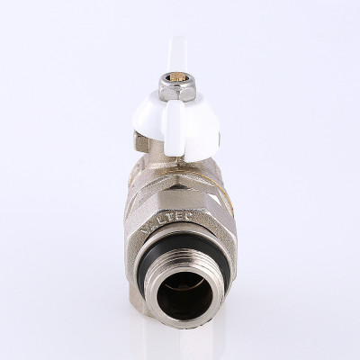 Кран шаровой Valtec BASE "Американка" угловой Ду 15 "бабочка" VT.228.NW.04