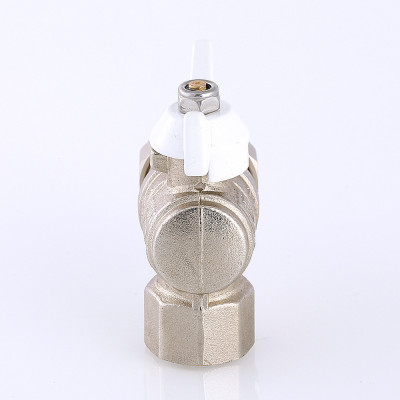 Кран шаровой Valtec BASE "Американка" угловой Ду 15 "бабочка" VT.228.NW.04