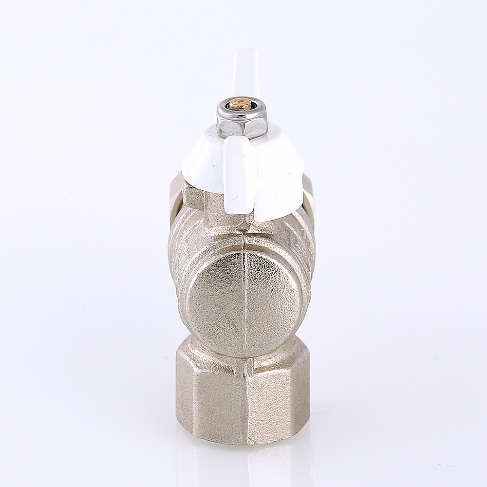 Кран шаровой Valtec BASE "Американка" угловой Ду 15 "бабочка" VT.228.NW.04