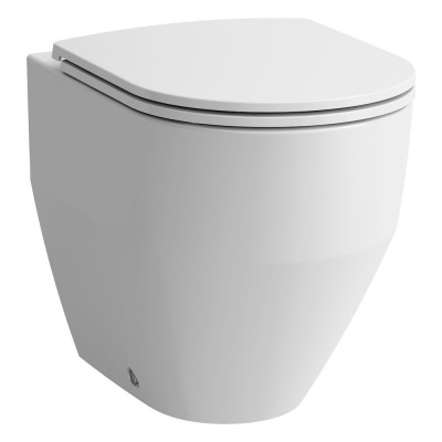 Напольный унитаз Laufen Pro, безободковый, с глубоким смыванием, выпуск Vario, приставной, белый
