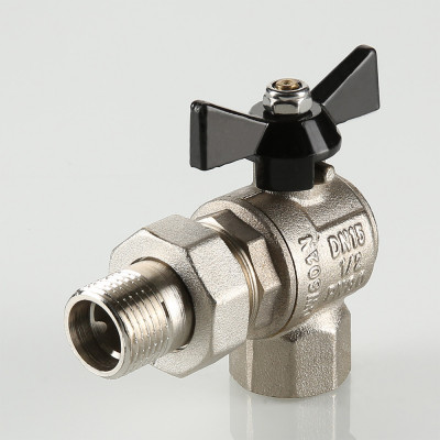 Кран шаровой американка угловой PERFECT усиленный  Ду 20 Valtec VT.328.N.05