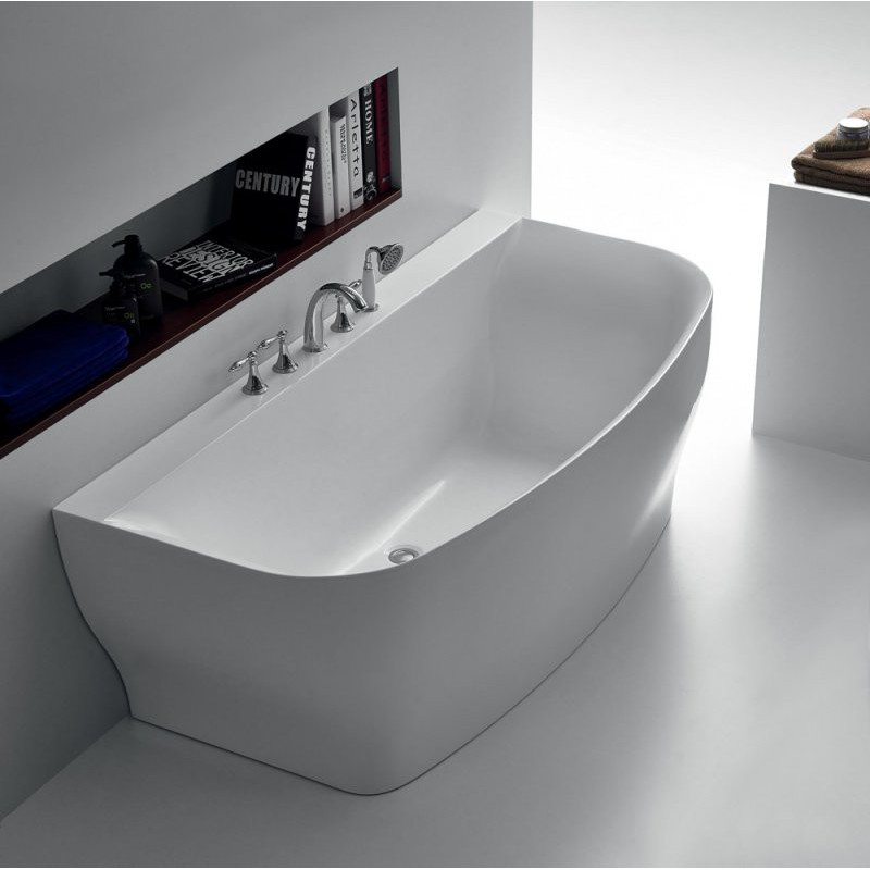 Ванна 165x78х59см Belbagno BB74-1650-W0 пристенная акриловая, белая, без перелива