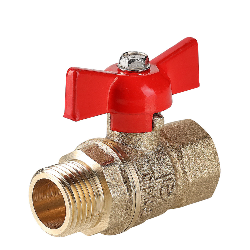 Кран шаровой VALTEC СТАНДАРТ PN40 Ду15 г.ш. ручка бабочка VT.123.GN.04