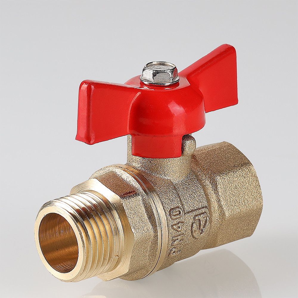 Кран шаровой VALTEC СТАНДАРТ PN40 Ду15 г.ш. ручка бабочка VT.123.GN.04