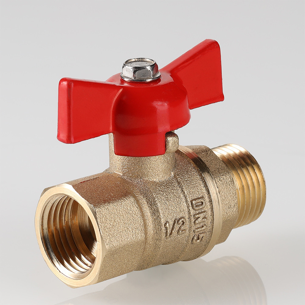 Кран шаровой VALTEC СТАНДАРТ PN40 Ду15 г.ш. ручка бабочка VT.123.GN.04