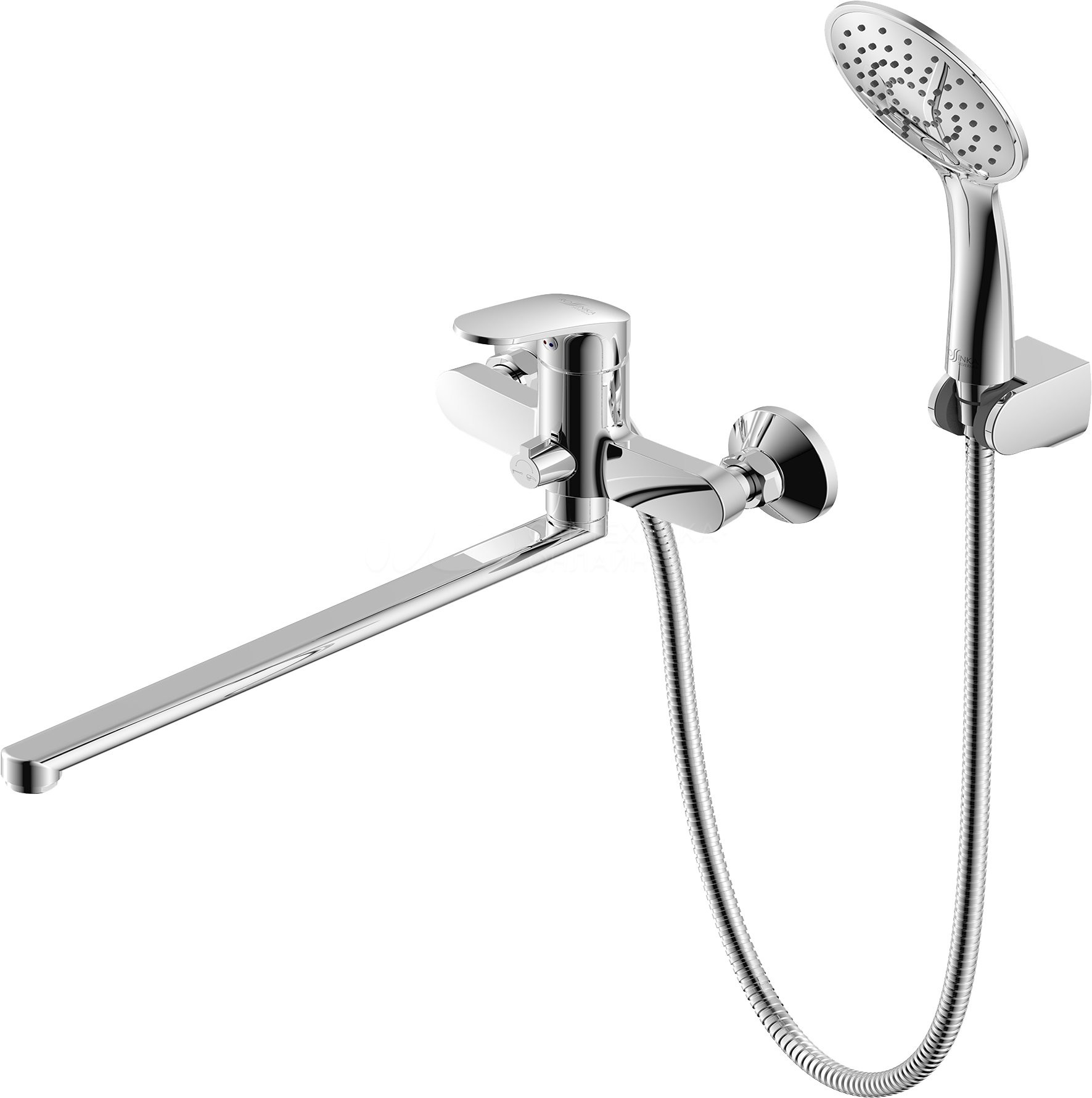 Смеситель для ванны хром Rossinka RS45-32