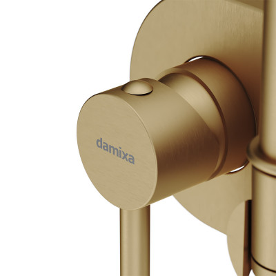 Смеситель с гигиеническим душем бронза Damixa Option 214000000