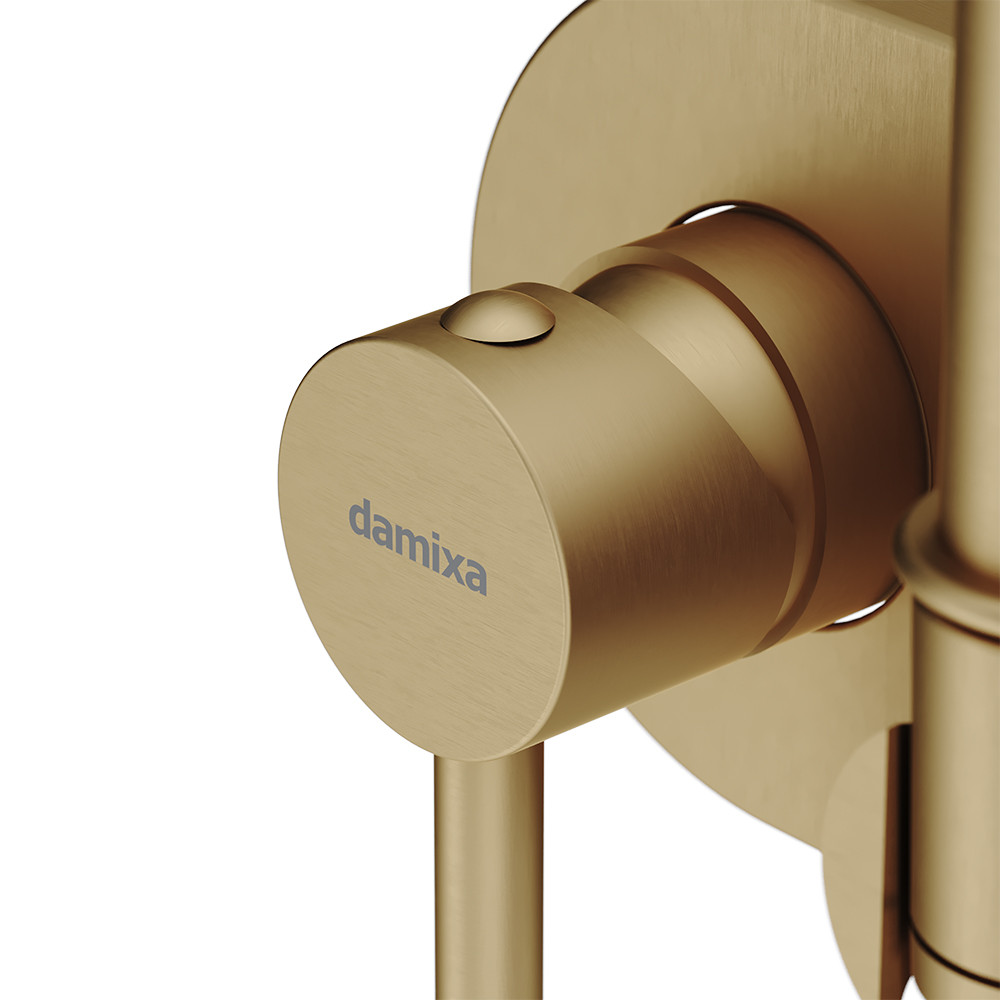 Смеситель с гигиеническим душем бронза Damixa Option 214000000