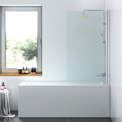 Душевая шторка на ванну 80х140см хром Damixa DX35WBS-D080-140MT