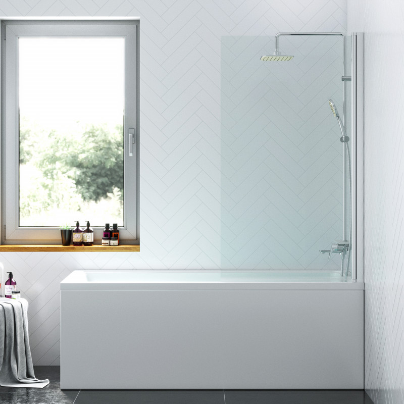 Душевая шторка на ванну 80х140см хром Damixa DX35WBS-D080-140MT