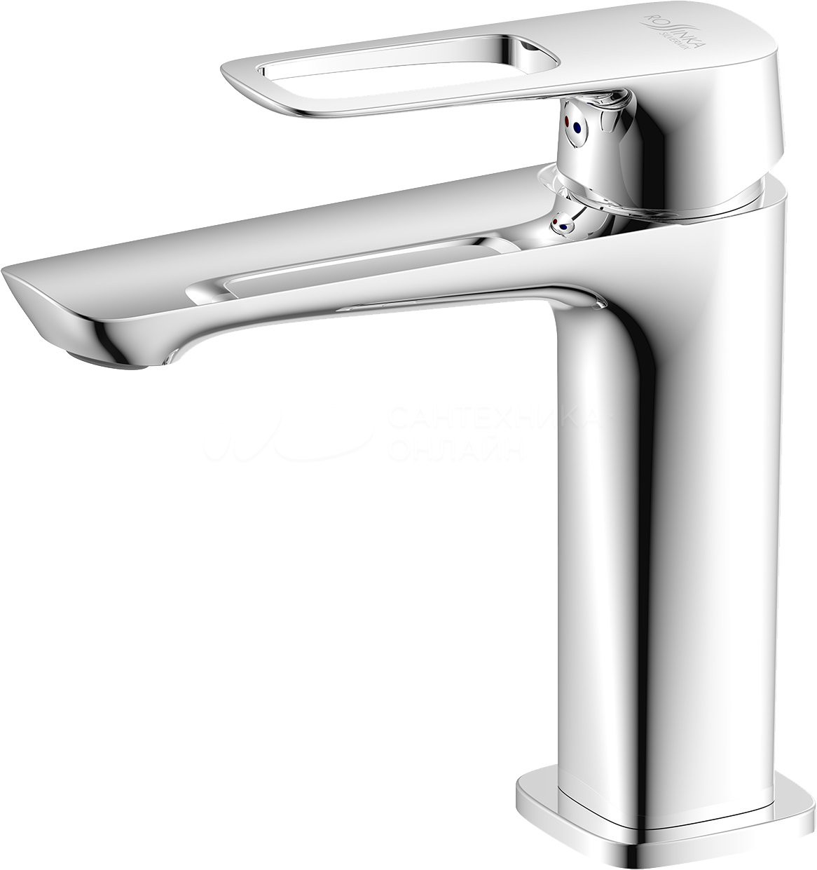 Смеситель для раковины хром Rossinka RS46-11