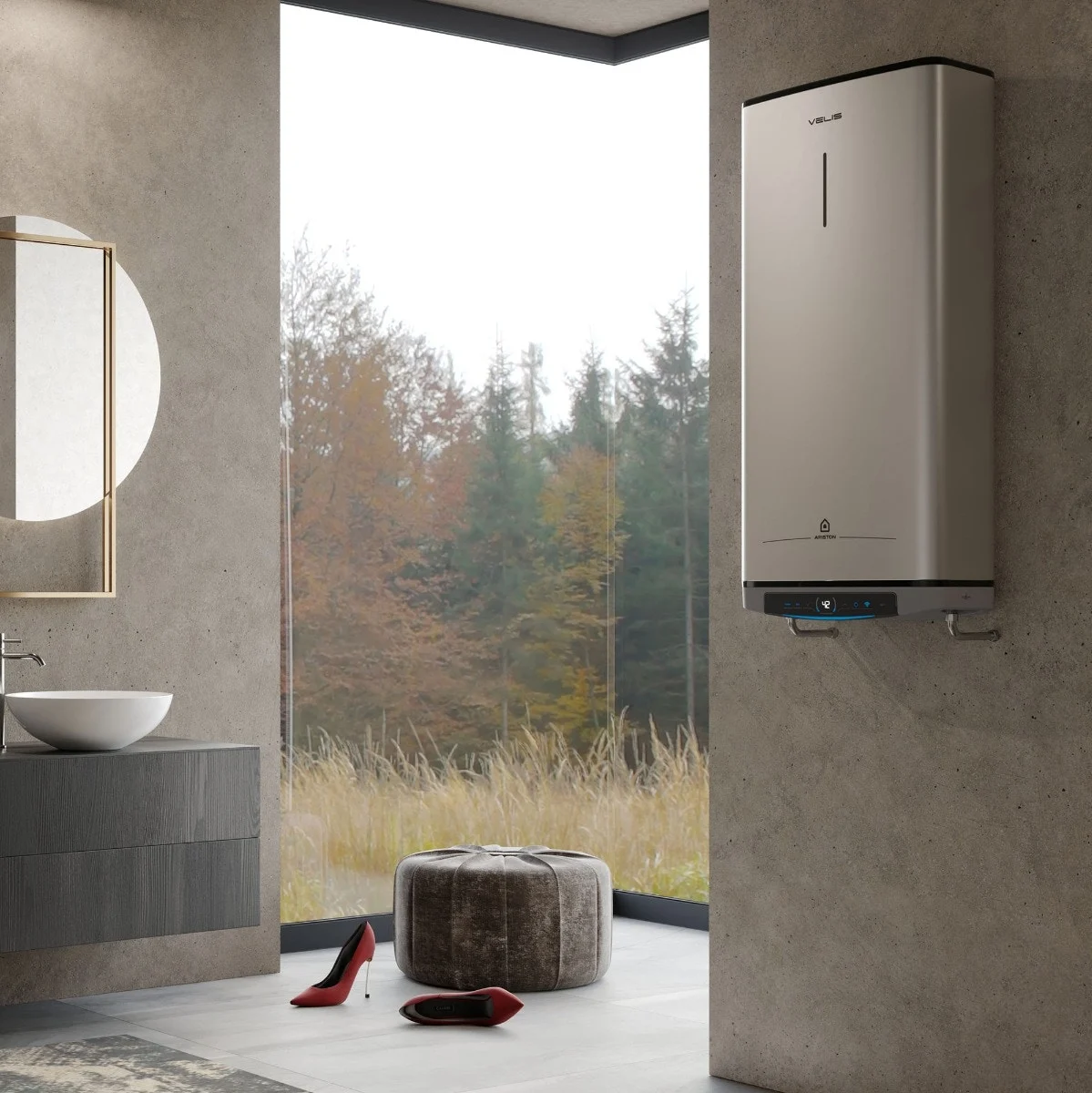 Водонагреватель накопительный Ariston VELIS LUX INOX PW ABSE WIFI 50 литров, 3700674