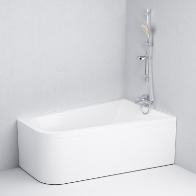 Акриловая ванна правая белая 160х100х45см Am.pm Spirit W72A-160R100W-A2