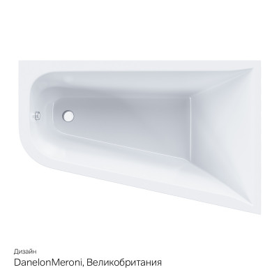 Акриловая ванна правая белая 160х100х45см Am.pm Spirit W72A-160R100W-A2