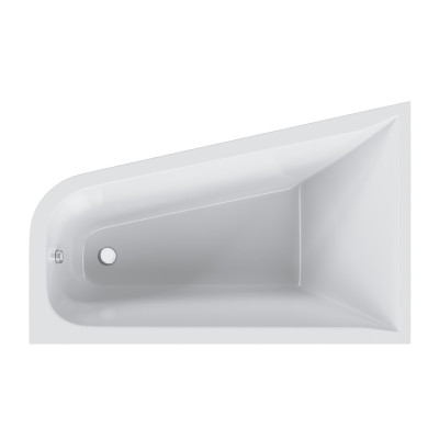 Акриловая ванна правая белая 160х100х45см Am.pm Spirit W72A-160R100W-A2