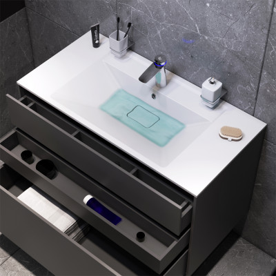 База под раковину графит 100см Am.pm Inspire 2.0 M50AFHX1003GM