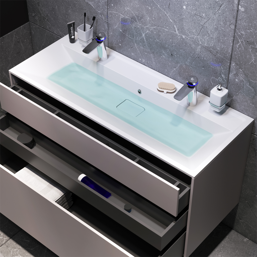 База под раковину серая 120см Am.pm Inspire 2.0 M50AFHX1203EGM